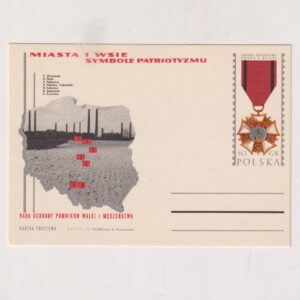 Fi 479 całostka pocztowa Cp Miasta i wsie-symbole patriotyzmu