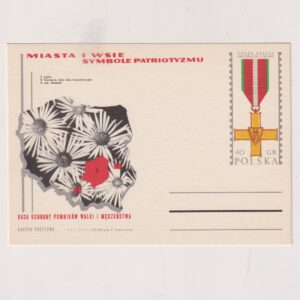 Fi 482 całostka pocztowa Cp Miasta i wsie-symbole patriotyzmu