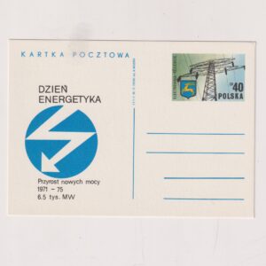 Fi 527 całostka pocztowa Cp Dzień Energetyka - Elektrownia "Kozienice"