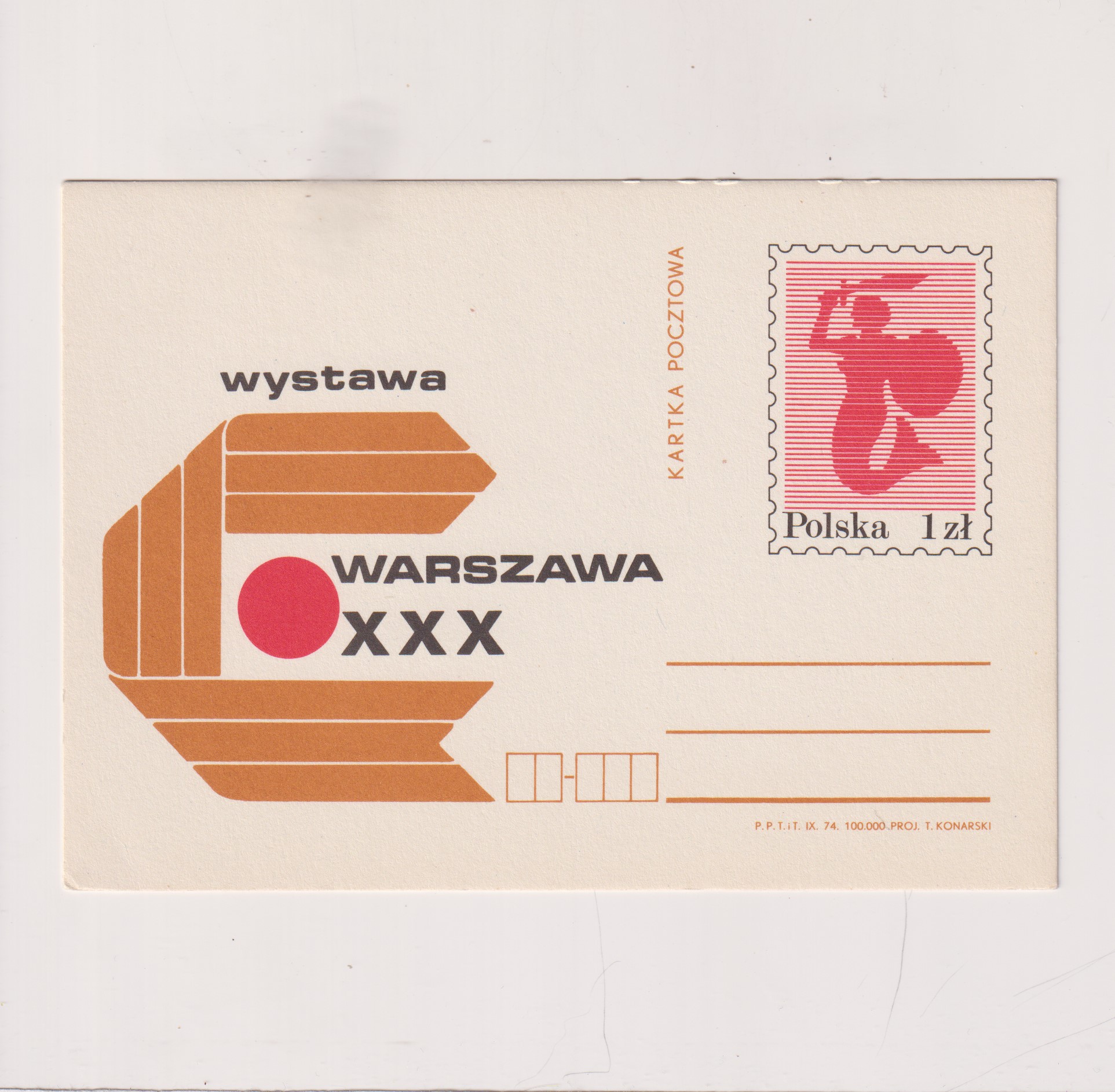 Fi 613 całostka pocztowa Cp WF "Warszawa XXX "