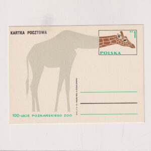 Fi 598 całostka pocztowa Cp 100-lecie Poznańskiego ZOO