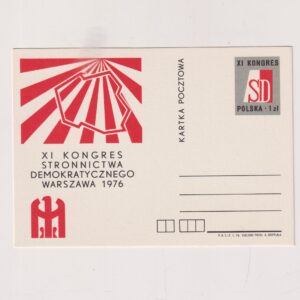 Fi 649 całostka pocztowa Cp IX Kongres SD