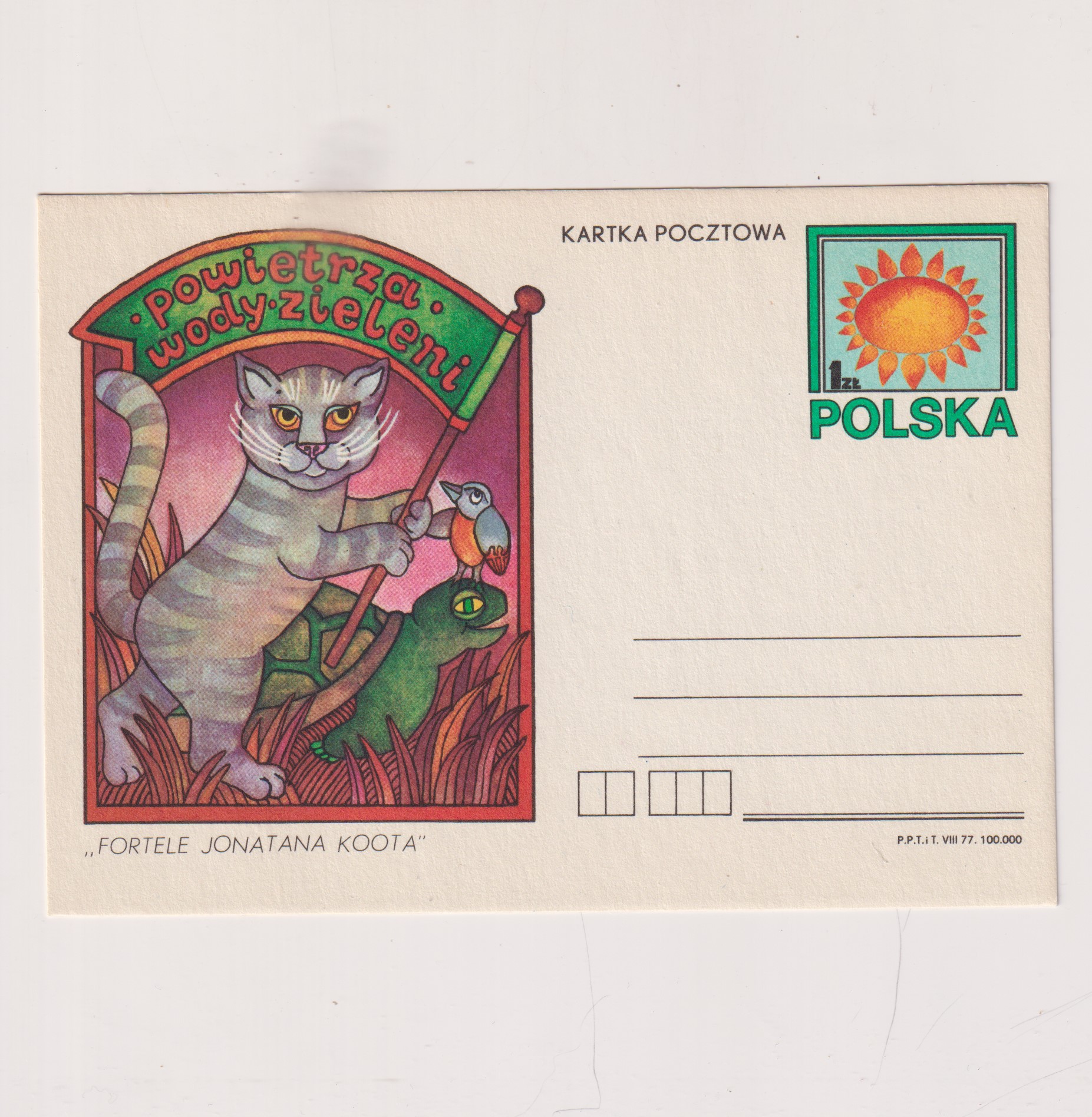 Fi 682 całostka pocztowa Cp Słuchowisko radiowe : "Fortele Jonatana Koota"