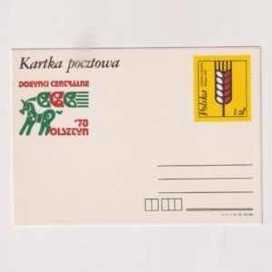 Fi 705 całostka pocztowa Cp Dożynki Centralne w Olsztynie