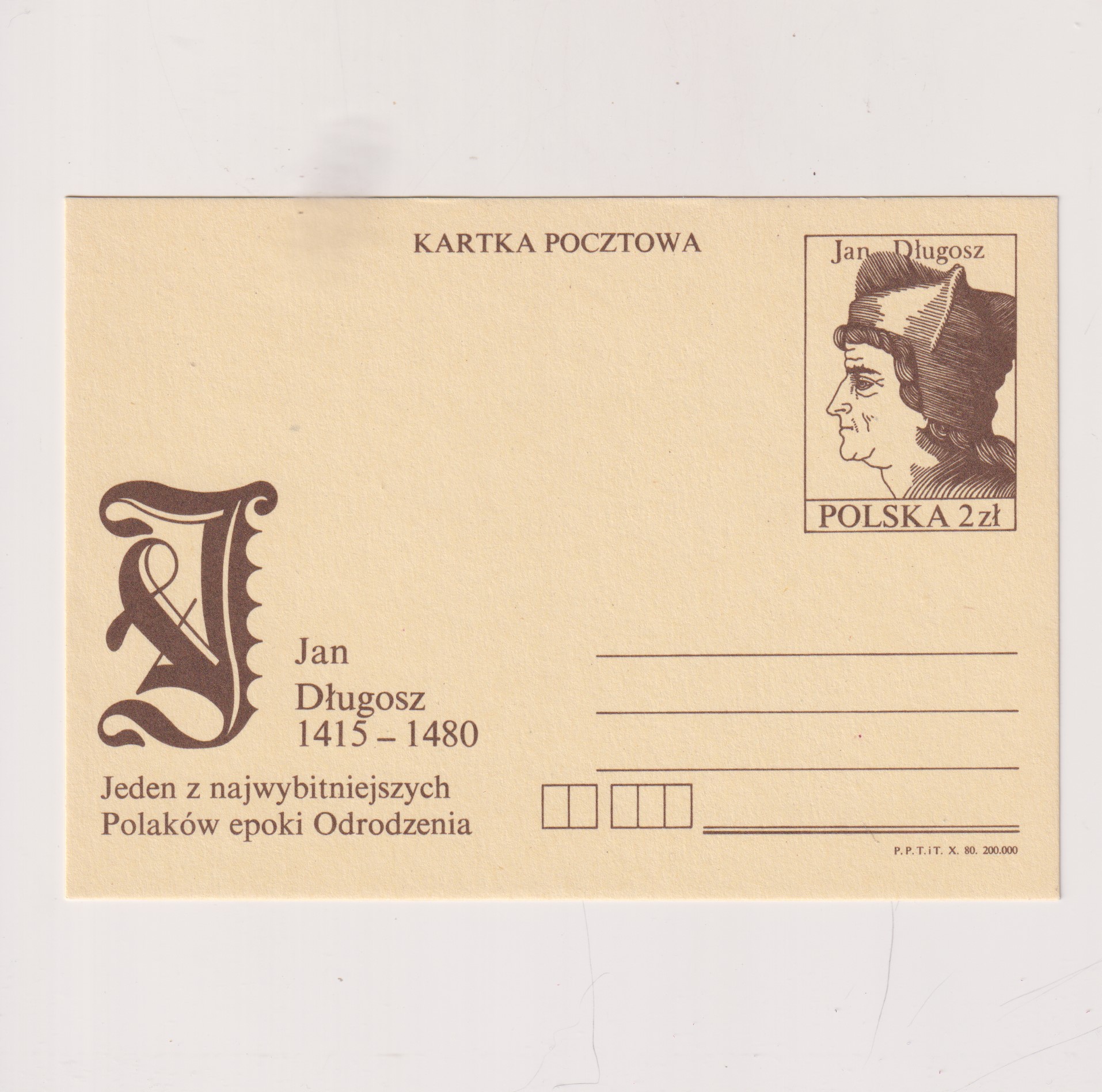 Fi 774 całostka pocztowa Cp 500 rocznica śmierci J.Długosza