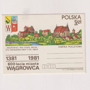 Fi 794 całostka pocztowa Cp 600-lecie Wągrowca