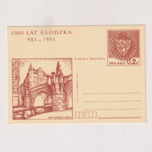 Fi 783 całostka pocztowa Cp 1000-lecie Kłodzka