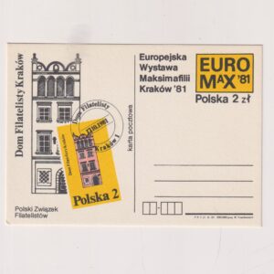 Fi 798 całostka pocztowa Cp Europejska WF Maksimafilli - Kraków 81