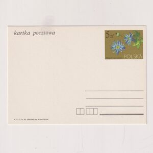 Fi 857 całostka pocztowa Cp "Powojniki" (emisja obiegowa)