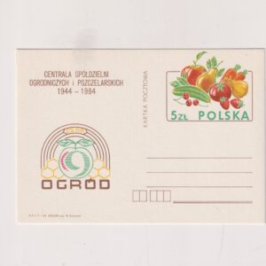 Fi 860 całostka pocztowa Cp40 lat Centrali Spółdzielni Ogrodniczych i Pszczelarskich