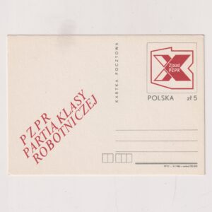Fi 930 całostka pocztowa Cp X Zjazd PZPR