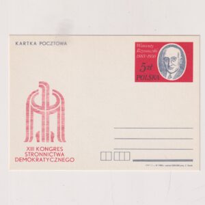 Fi 901 całostka pocztowa Cp XIII Kongres SD (Wincenty Rzymowski)