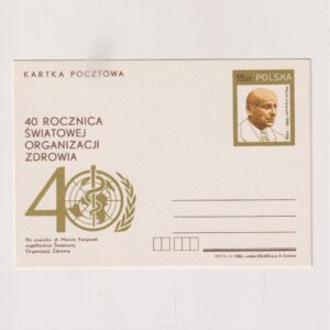 Fi 979 całostka pocztowa Cp 40 rocznica Światowej Organizacji Zdrowia (Marcin Kasprzak)