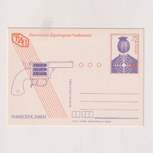 Fi 998 całostka pocztowa Cp Towarzystwo Zapobiegania Narkomanii
