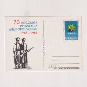 Fi 989 całostka pocztowa Cp 70 rocznica Powstania Wielkopolskiego