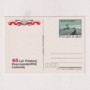 Fi 1005 całostka pocztowa Cp 45 lat PRL