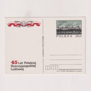 Fi 1004 całostka pocztowa Cp 45 lat PRL