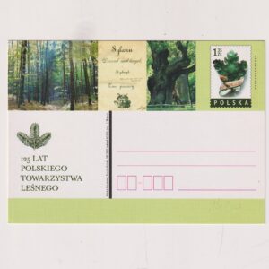 Fi 1439 całostka pocztowa Cp 125 lat Polskiego Towarzystwa Leśnego