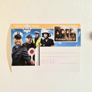 Fi 1502 całostka pocztowa Cp  90 lat Policji.