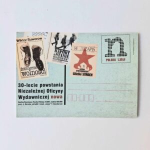 Fi 1430 całostka pocztowa Cp 30-lecie powstania Niezależnej Oficyny Wydawniczej