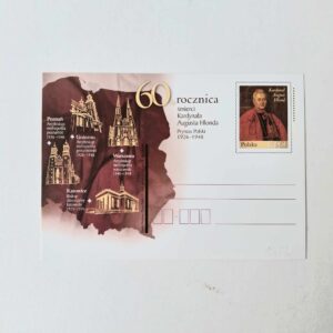 Fi 1482 całostka pocztowa Cp  60. rocznica śmierci Kardynała Augusta Hlonda