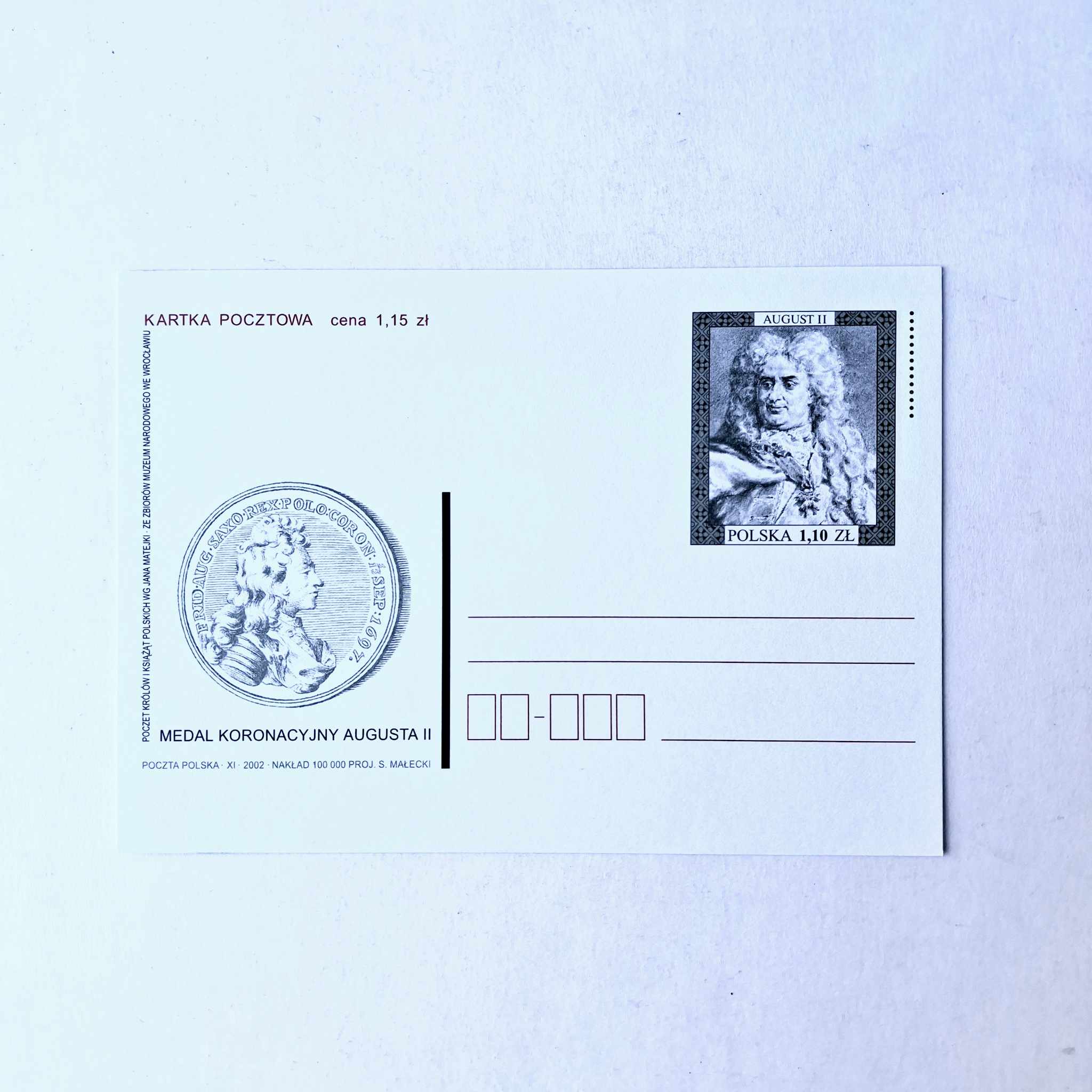 Fi 1294 całostka pocztowa Cp poczet Królów polskich