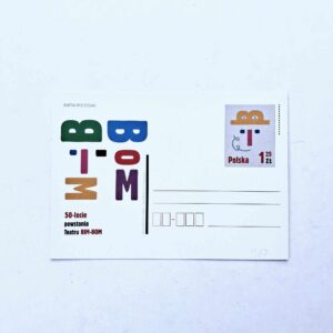 Fi 1367 całostka pocztowa Cp 50. lecie powstania Teatru Bim-Bom