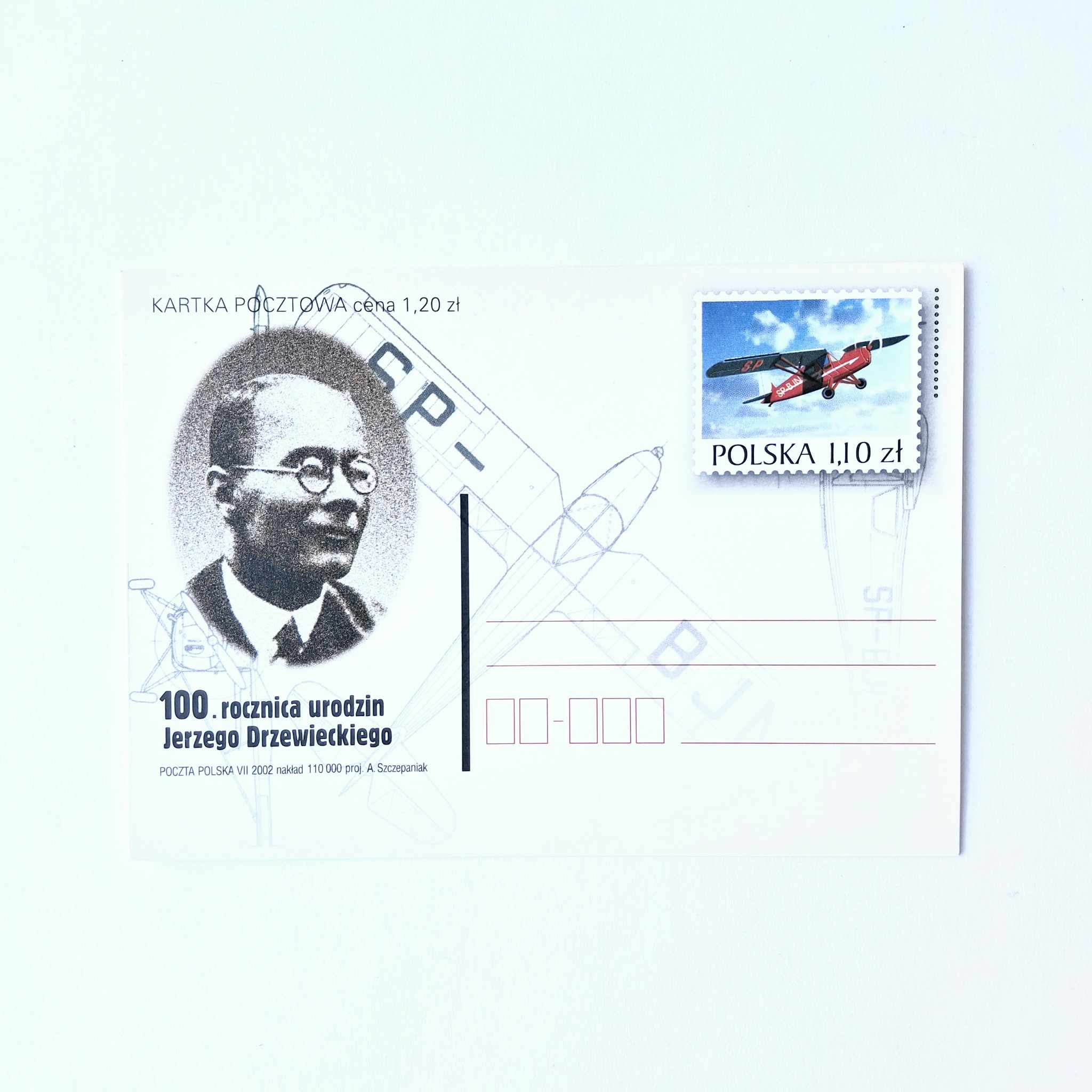 Fi 1285 całostka pocztowa Cp 100. rocznica urodzin Jerzego Drzewieckiego