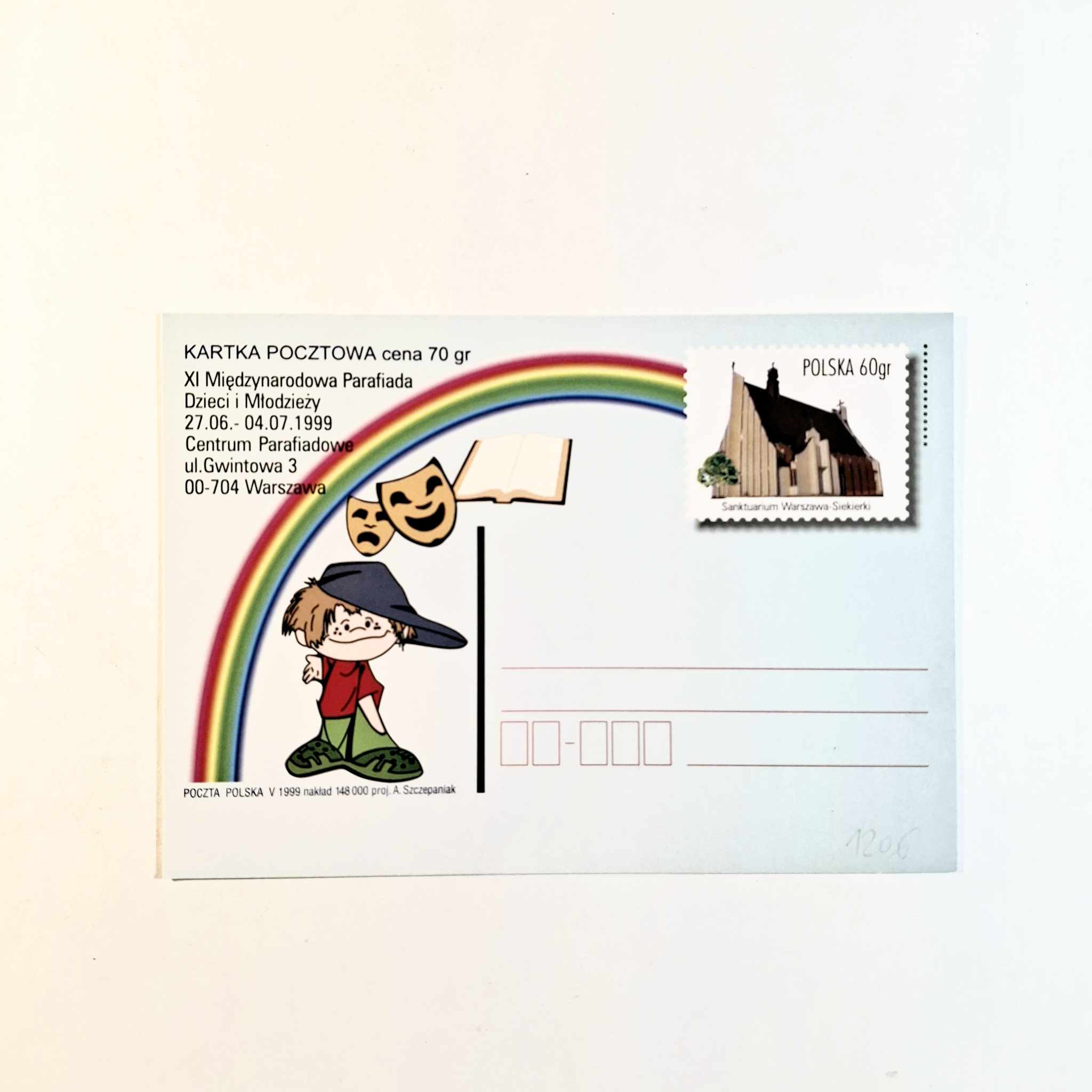 Fi 1206 całostka pocztowa Cp Międzynarodowa Parafiada Dzieci i Młodzieży