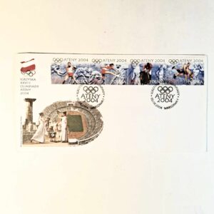 Fi 3976 - 9 Koperta FDC IGRZYSKA OLIMPIJSKIE ATENY 2004 pasek DL