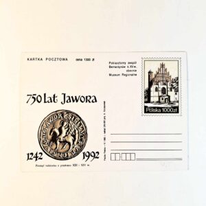 Fi 1025 całostka pocztowa Cp 750 lat Jawora