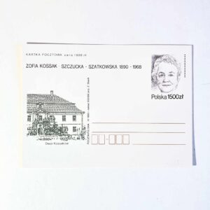 Fi 1037 całostka pocztowa Cp Zofia Kossak
