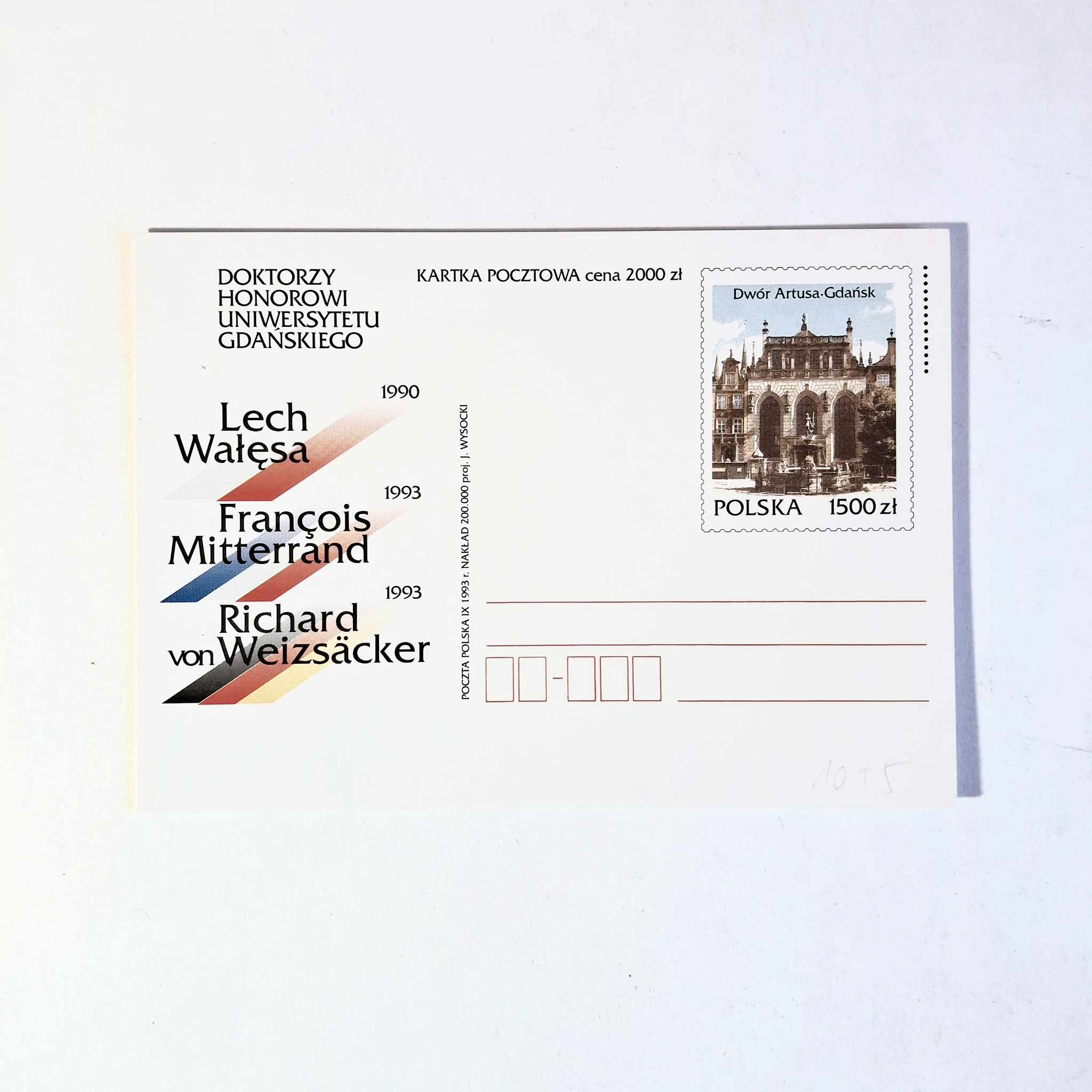 Fi 1055 całostka pocztowa Cp Doktorzy honorowi