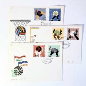 Fi 1270 - 75 bez bloku koperty FDC  Mistrzostwa Europy w koszykówce
