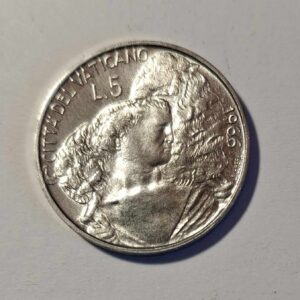 WATYKAN 5 LIRÓW 1966 - WAT 66/5