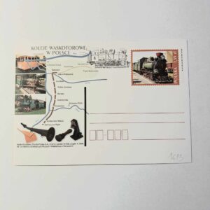 Fi 1613 całostka pocztowa Cp. Koleje wąskotorowe.