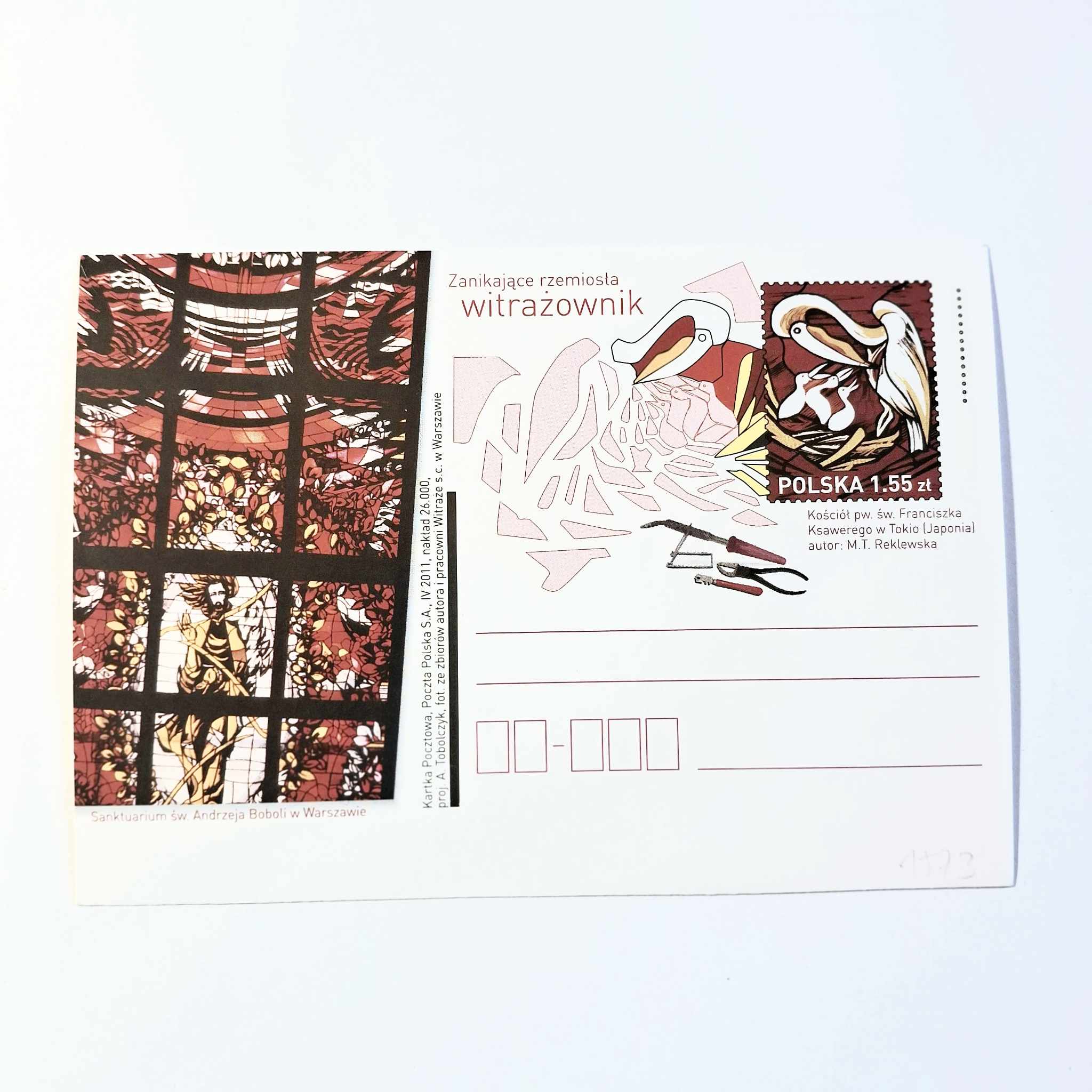 Fi 1573 całostka pocztowa Cp Zanikające rzemiosła