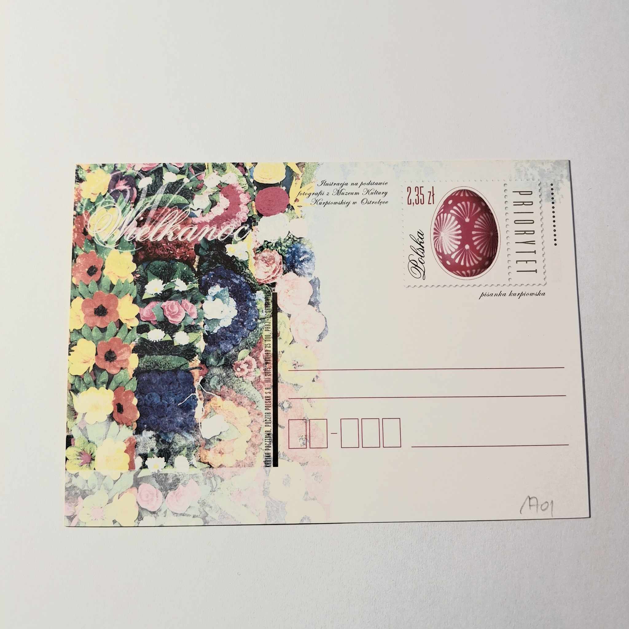 Fi 1701 całostka pocztowa Cp. Wielkanoc