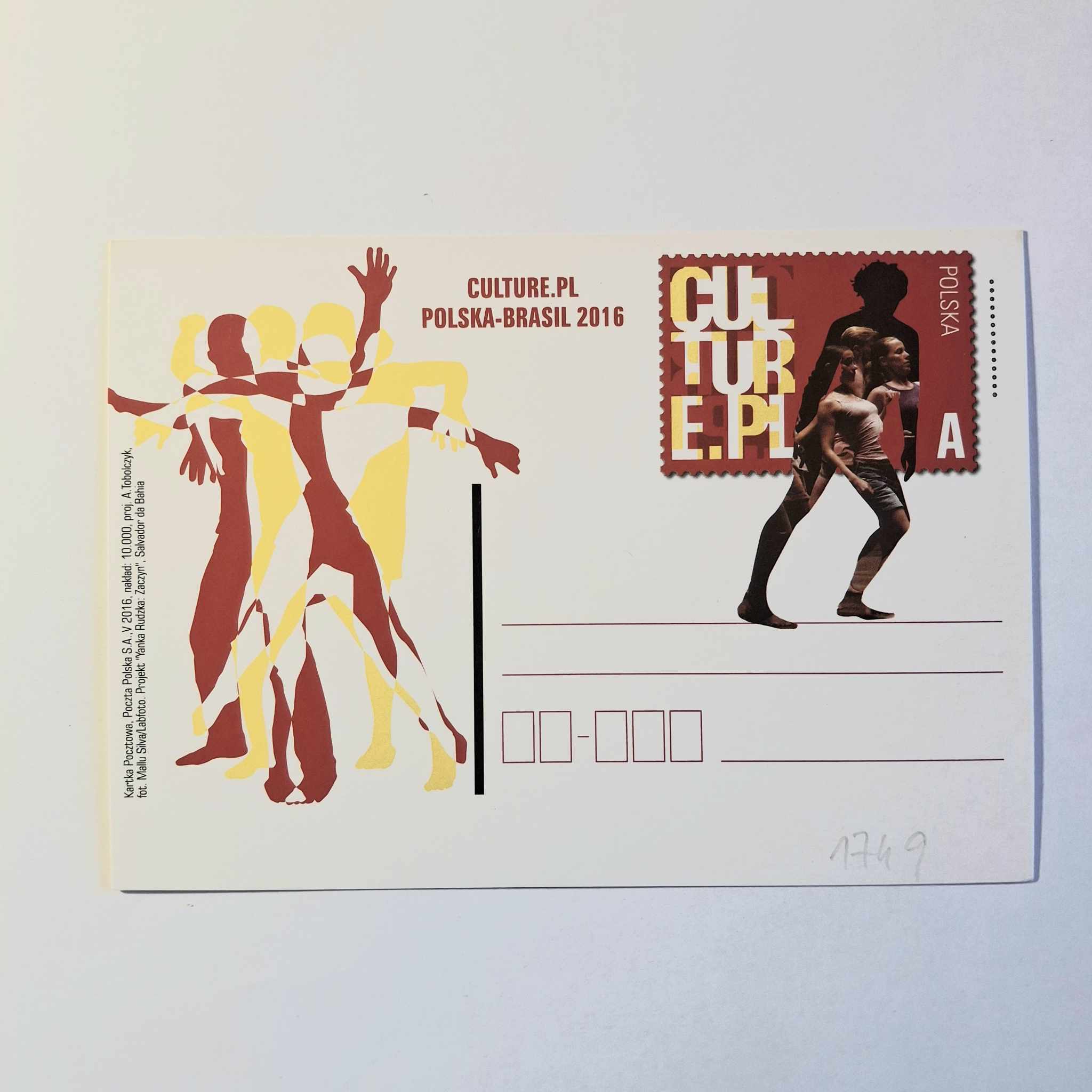 Fi 1749 całostka pocztowa Cp. Culture.pl