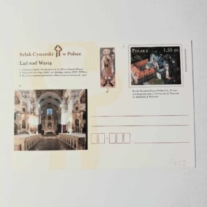 Fi 1603 całostka pocztowa Cp. Szlak cysterski