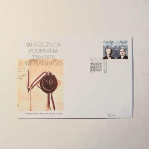 Fi 3629 Koperta FDC 80. rocznica podpisania...
