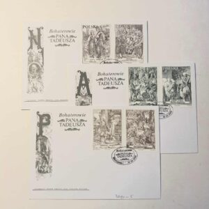 Fi 3690 - 95 Koperta FDC  Bohaterowie Pana Tadeusza.