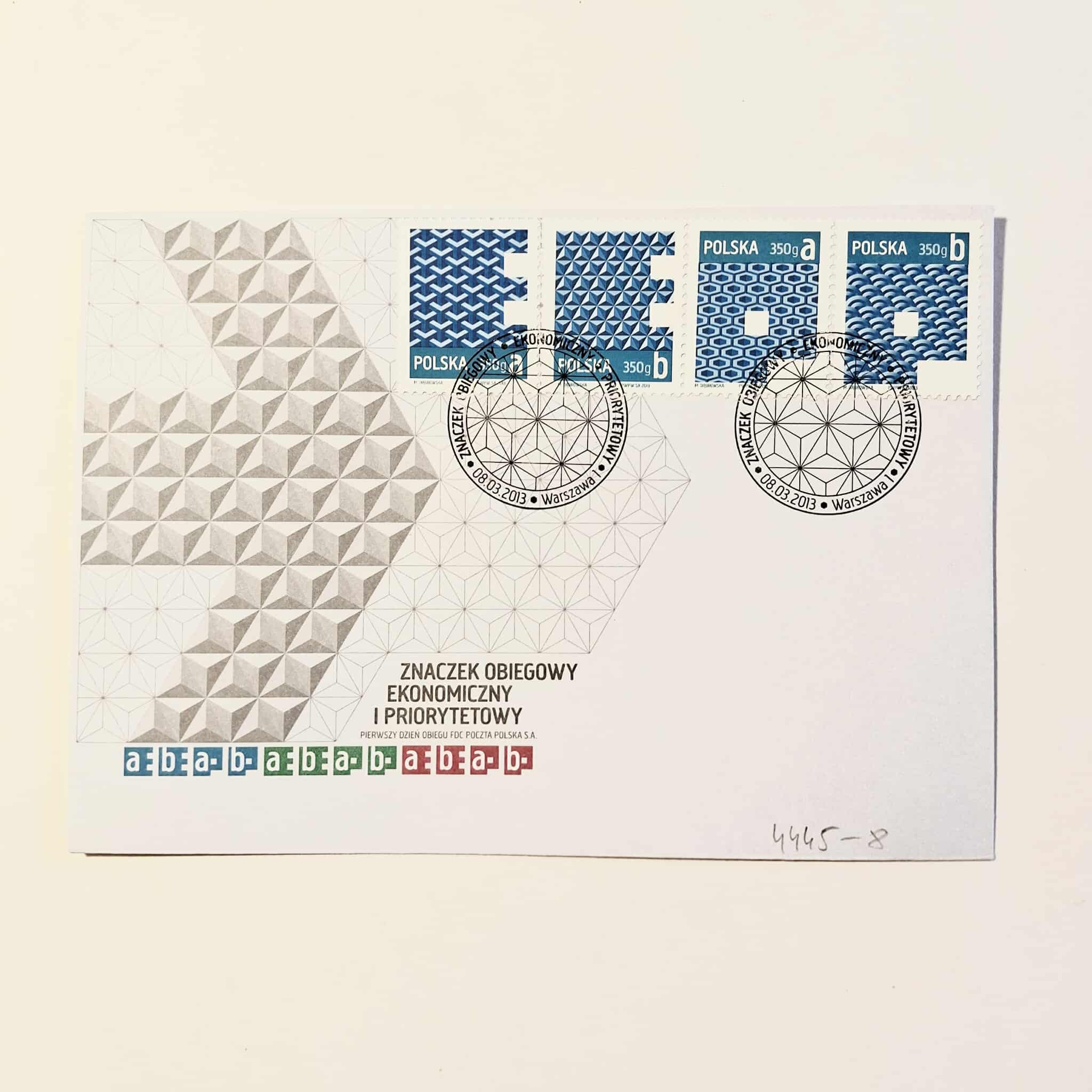 Fi 4445 - 8 koperta FDC Wydanie obiegowe.....