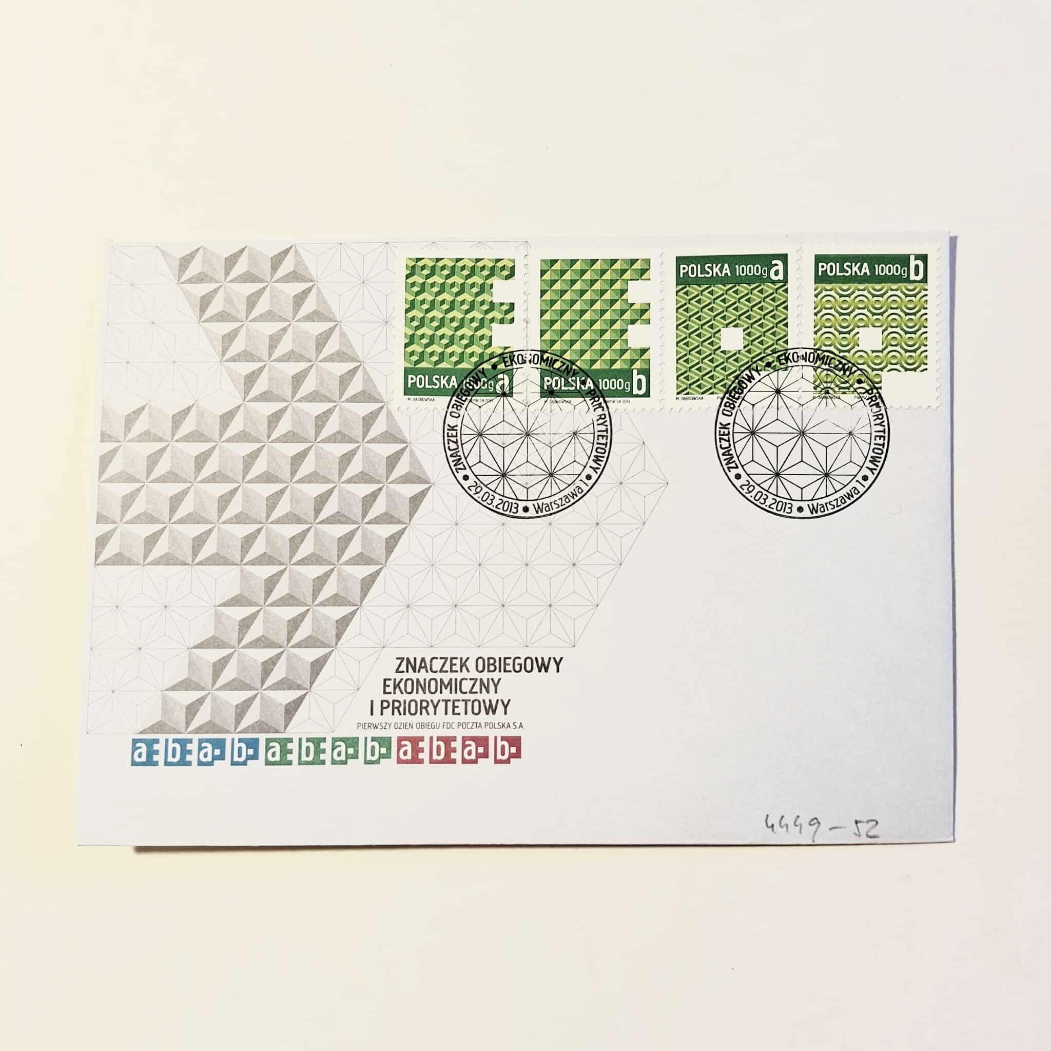 Fi 4449 - 52 koperta FDC Wydanie obiegowe.....