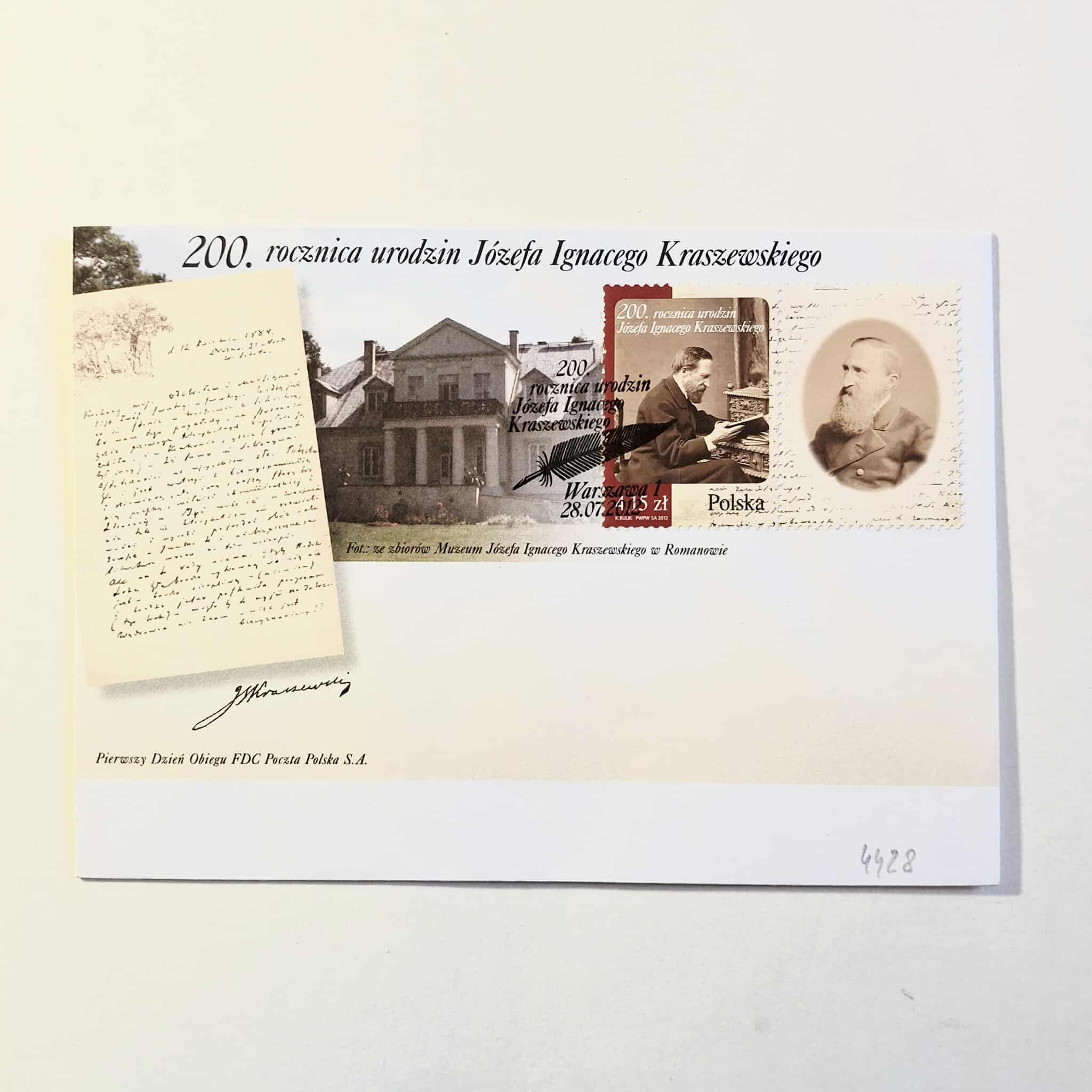 Fi 4428 koperta FDC 200. rocznica urodzin....