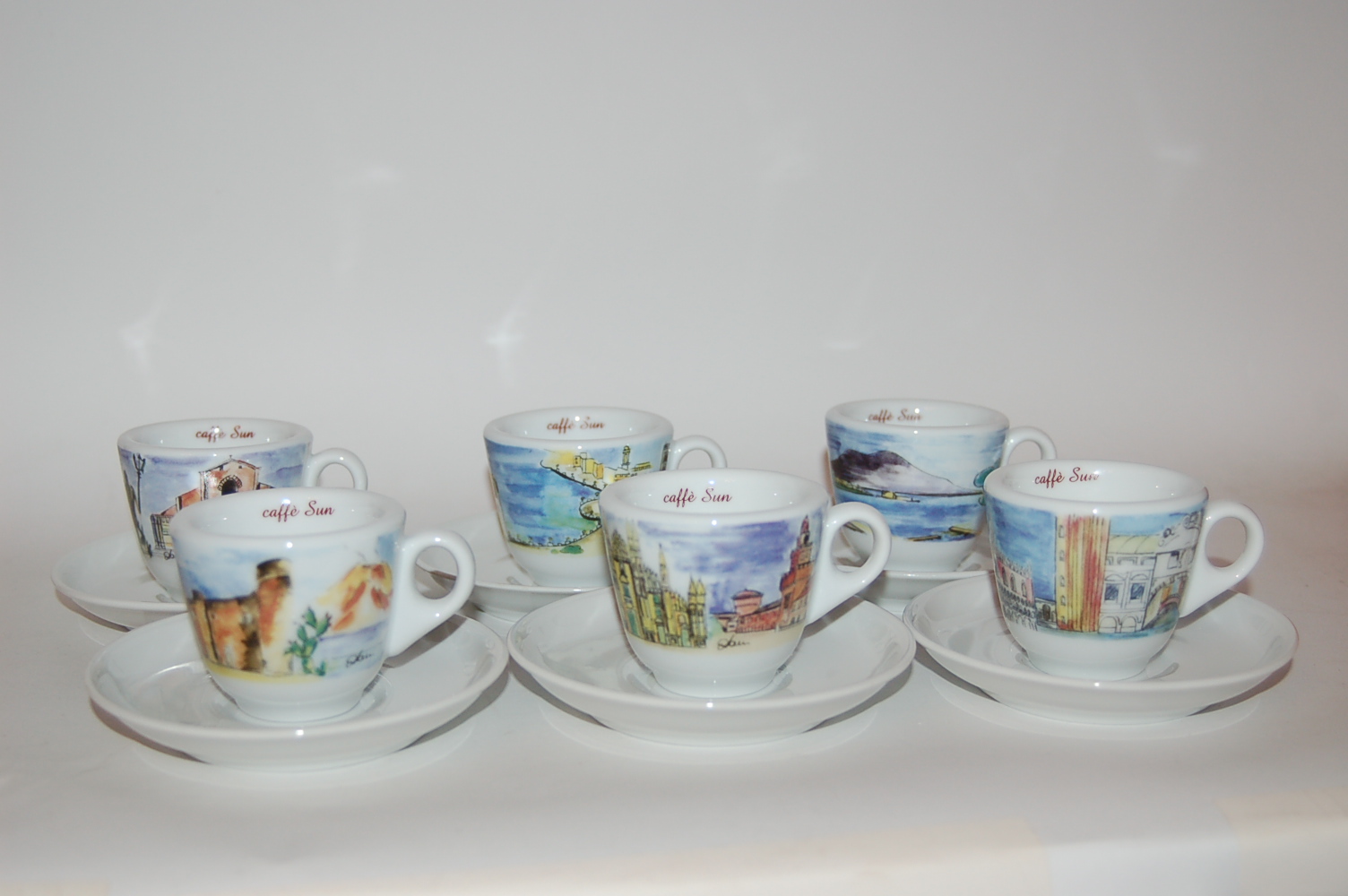 Filiżanka espresso ZESTAW CAFFE SUN + GRATIS STOJAK F2487 - obrazek 2