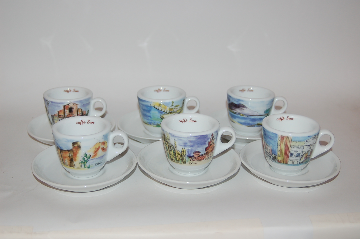 Filiżanka espresso ZESTAW CAFFE SUN + GRATIS STOJAK F2487 - obrazek 3