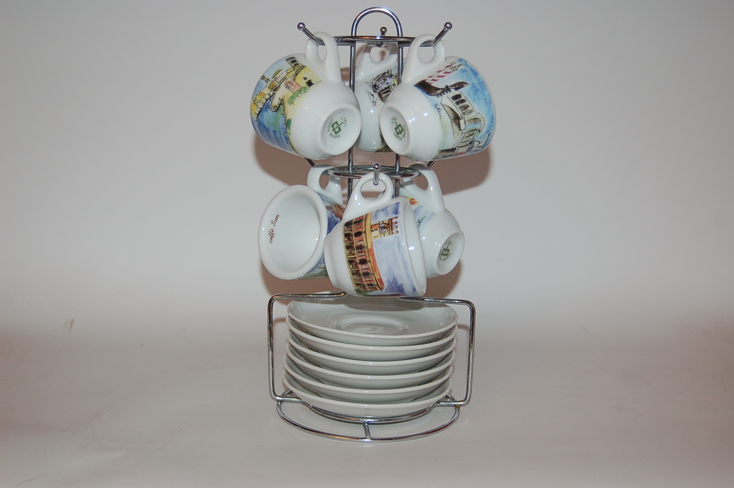 Filiżanka espresso ZESTAW CAFFE SUN + GRATIS STOJAK F2487