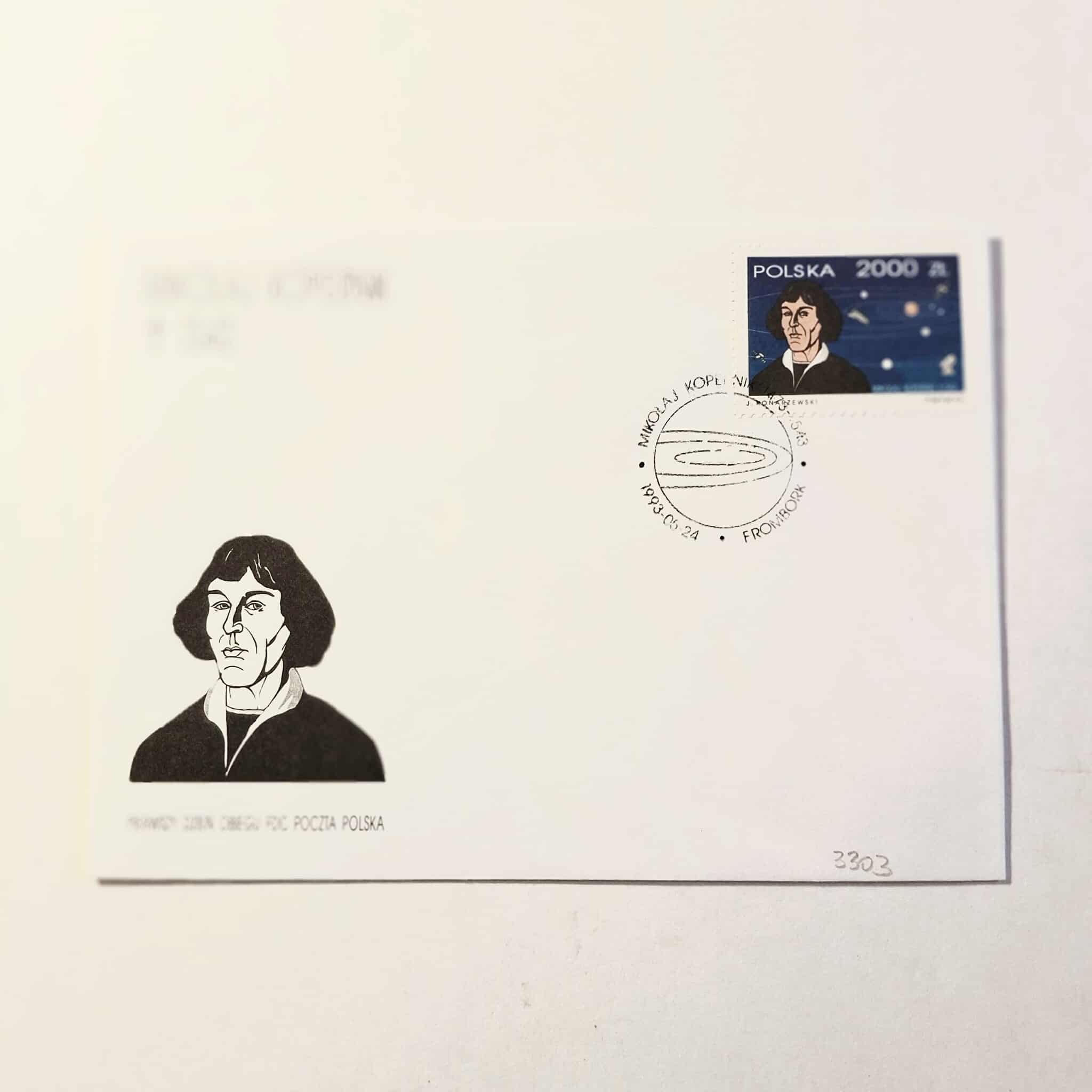 Fi 3303 koperta FDC 450. rocznica śmierci...