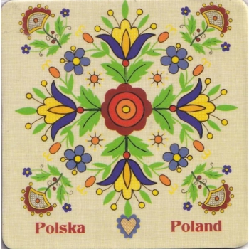 WYCINANKI MAGNES NA LODÓWKĘ KOLOROWE POLSKA M00393